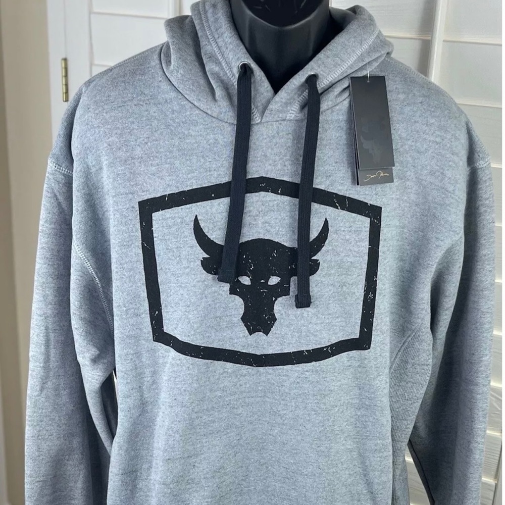 New Under Armour Mens Project Rock Warm-Up Hoodie